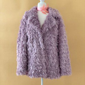 NEW! Avec Les Filles Lilac Faux Fur Coat -…